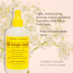 Mixed Chicks Kids Tangle Tamer, envase compacto, ayuda a domar el cabello desordenado por la mañana.