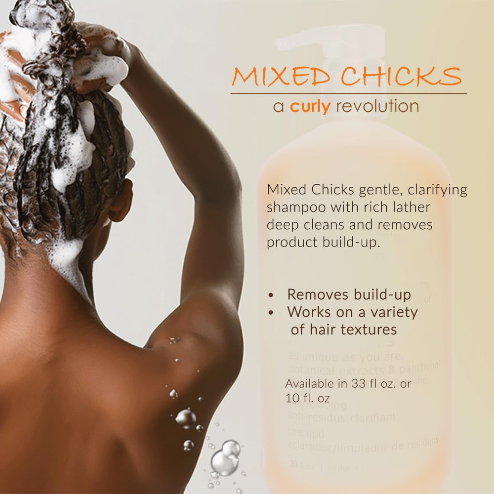 Mixed Chicks textura de espuma cremosa para limpieza suave.