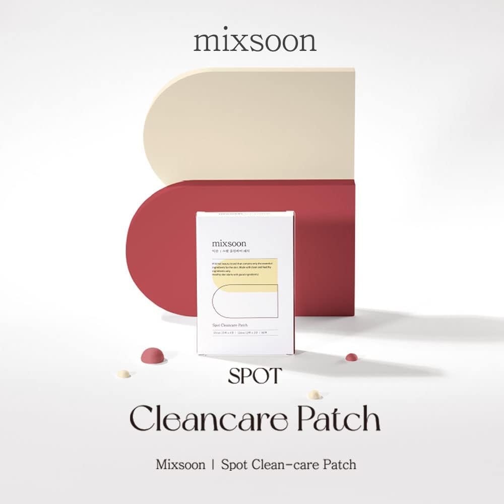 Parche mixsoon para acné invisible en el rostro, uso discreto.