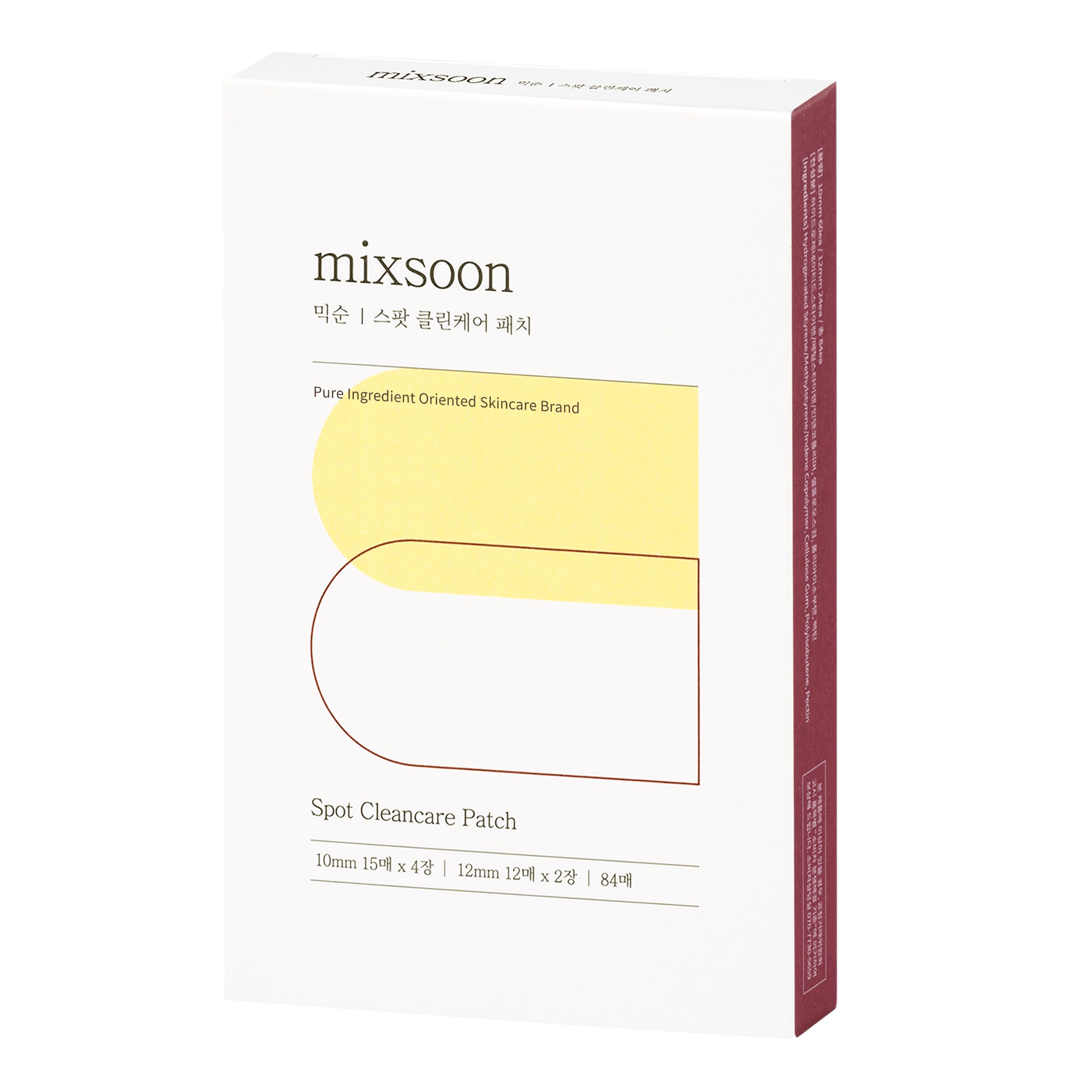 Parche mixsoon hidrocoloide para acné, cobertura invisible para el rostro.