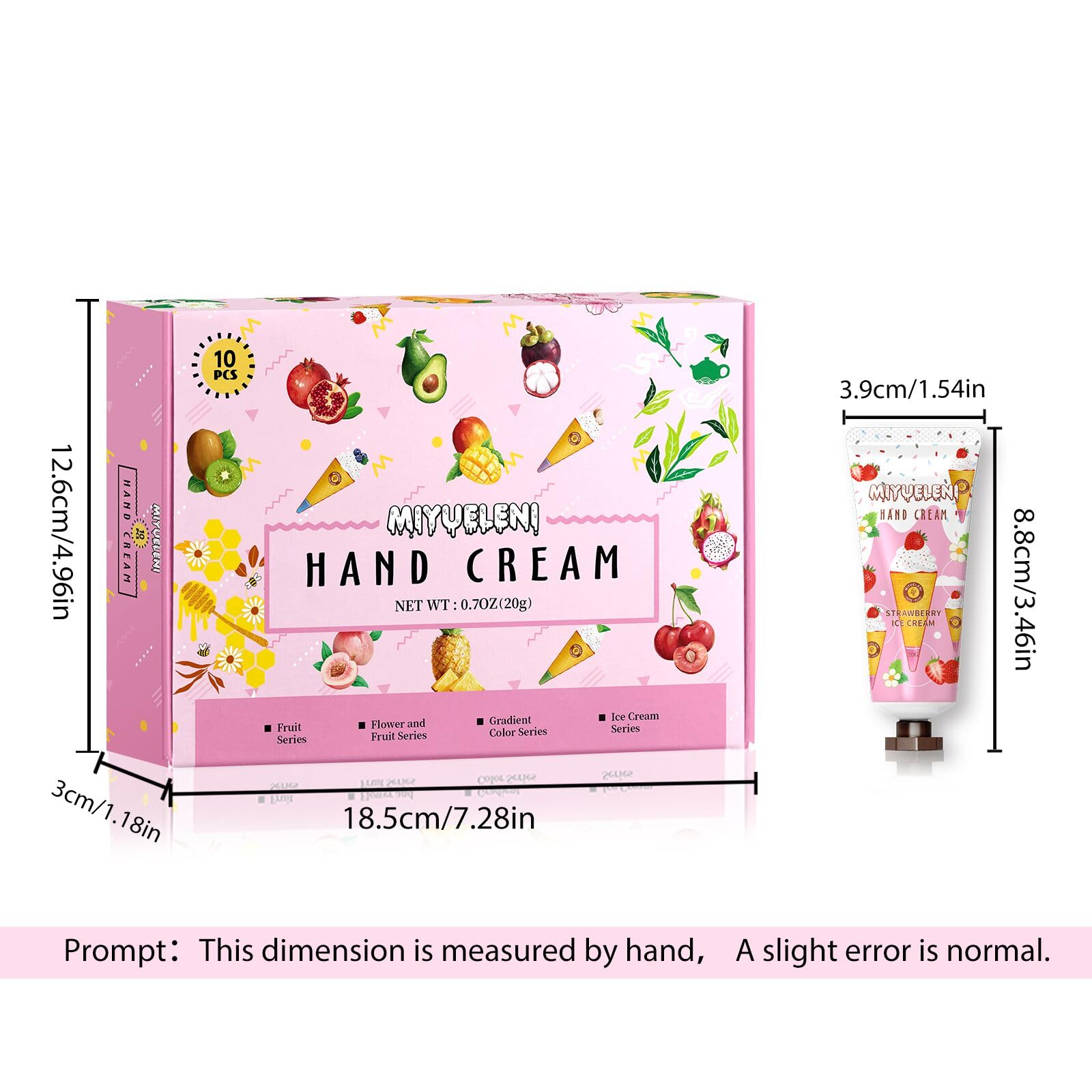 MIYUELENI crema de manos chocolate, aroma reconfortante para días fríos.