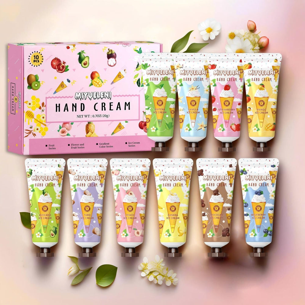 MIYUELENI crema de manos mango, hidratación suave y aroma tropical.