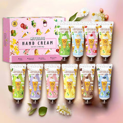MIYUELENI crema de manos mango, hidratación suave y aroma tropical.