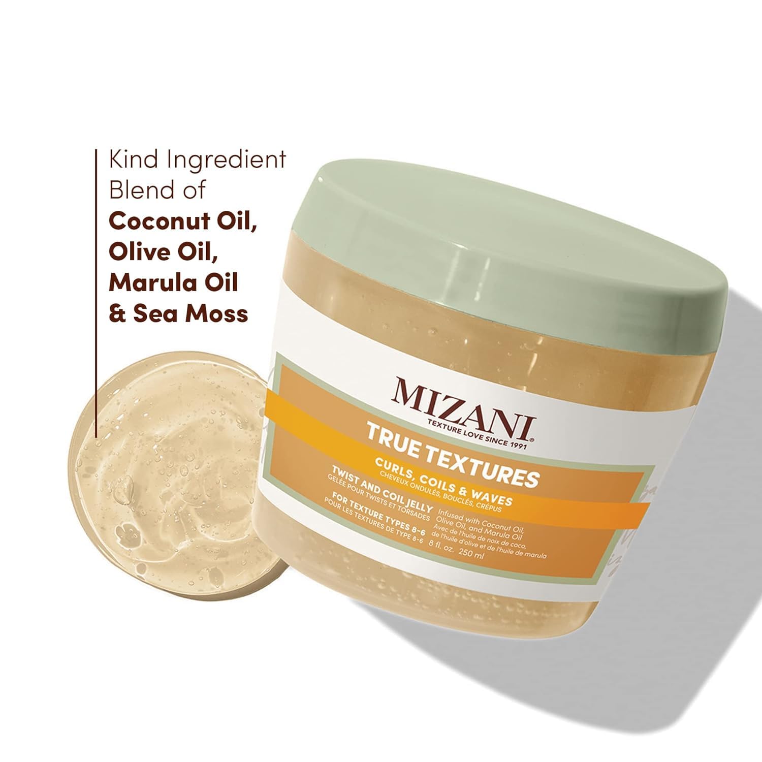 Mizani Texturas Verdaderas jalea con aceites coco oliva marula