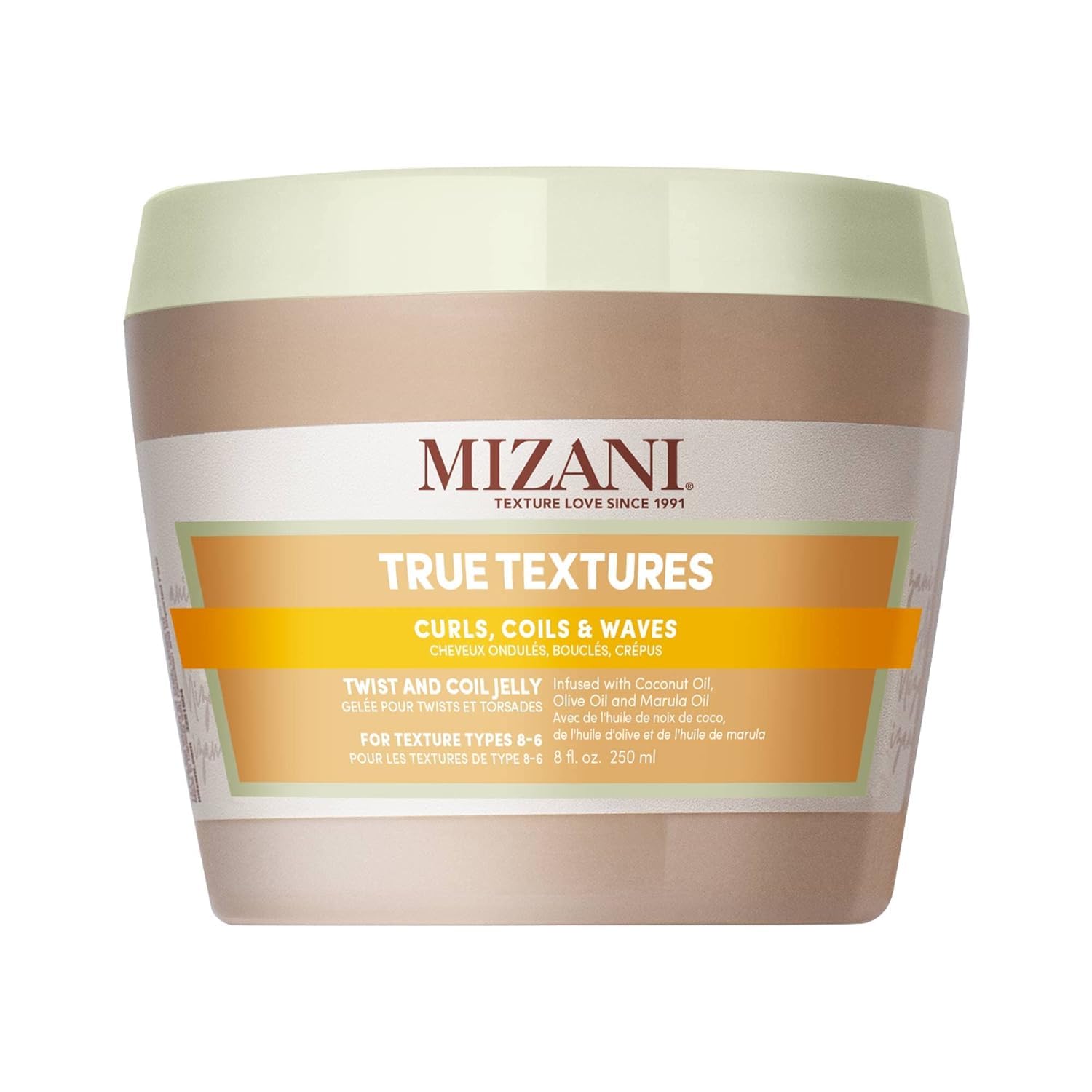 Mizani Texturas Verdaderas jalea para torceduras rizos con definición suave