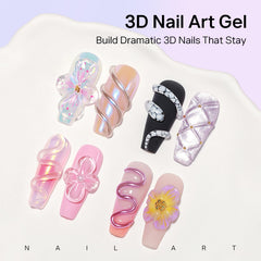 MIZHSE bolígrafo de silicona doble punta para arte 3D en uñas.