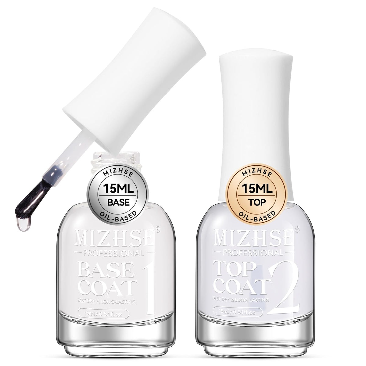 MIZHSE capa-base brillos suaves para manicura duradera