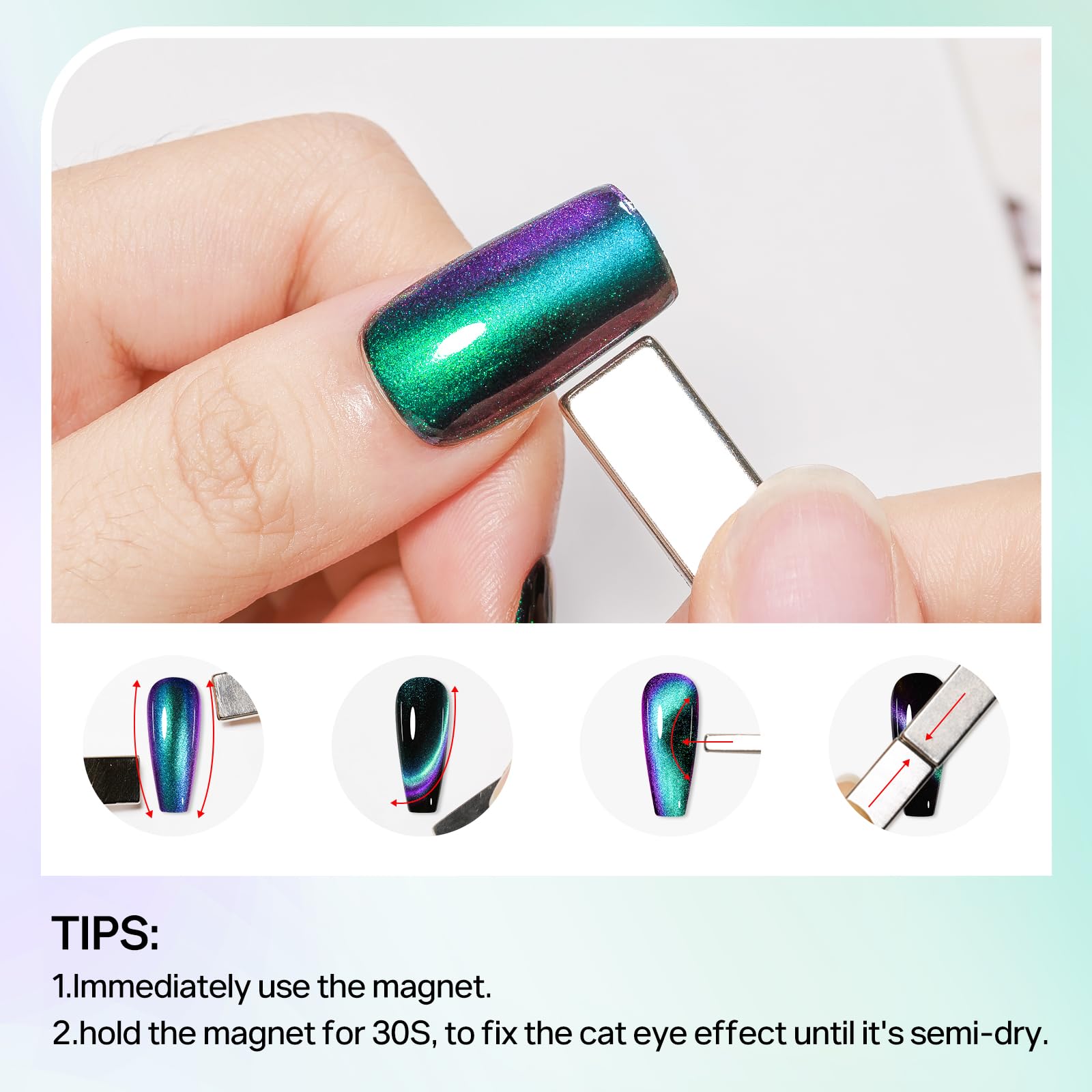 MIZHSE base negra recomendada para resaltar el efecto galaxia.