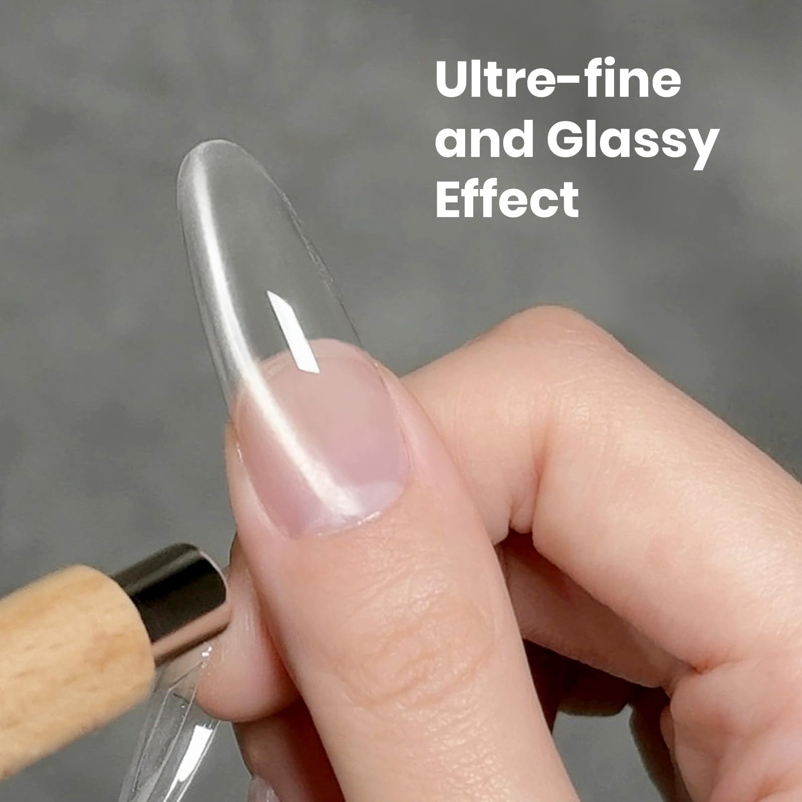 Gel claro MIZHSE ojo-gato, efecto ojo de gato para un look elegante.