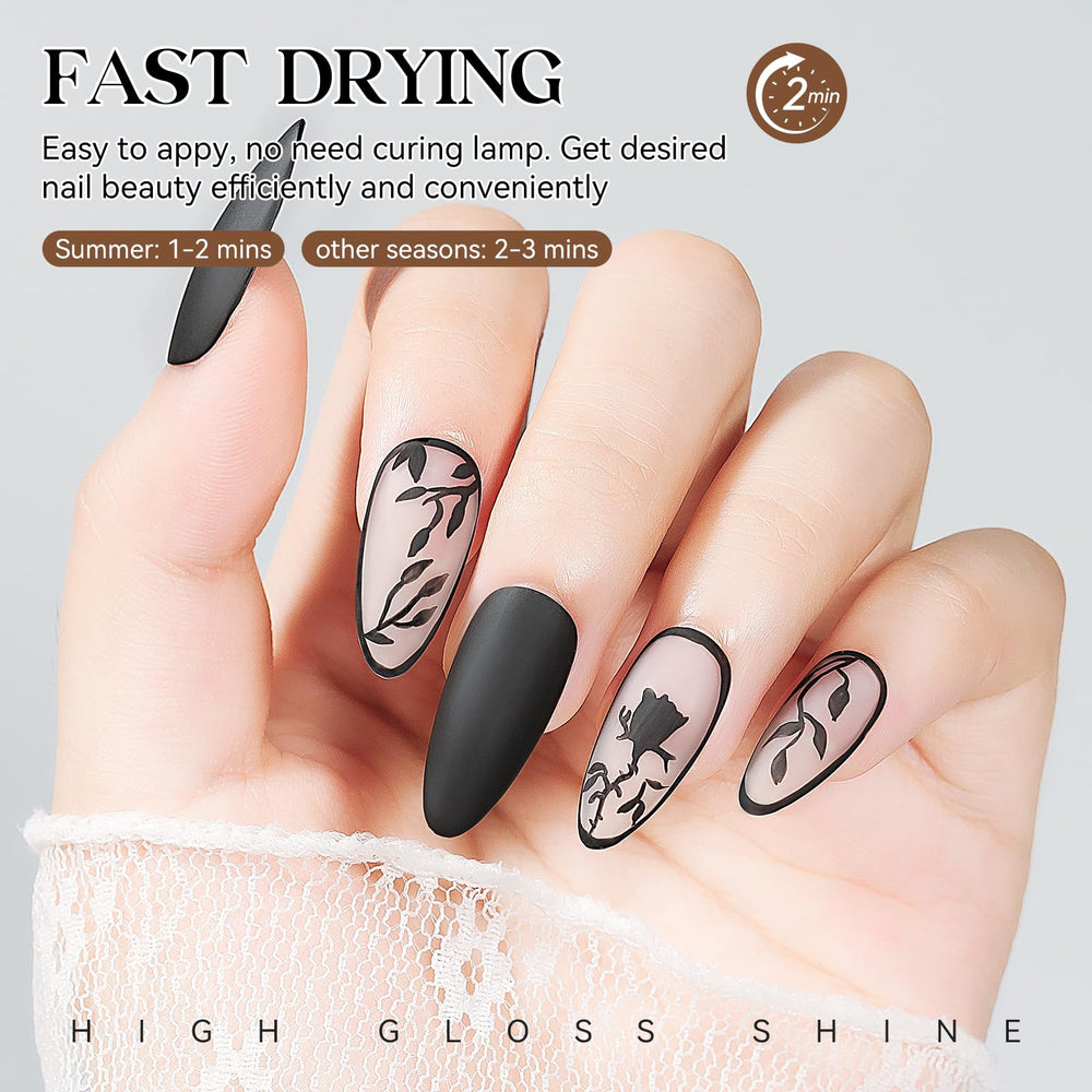 Esstay de agua y suciedad con esmalte negro mate MIZHSE