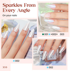 MIZHSE Esmalte Perla Sirena, bajo olor y fórmula suave para uñas sanas.