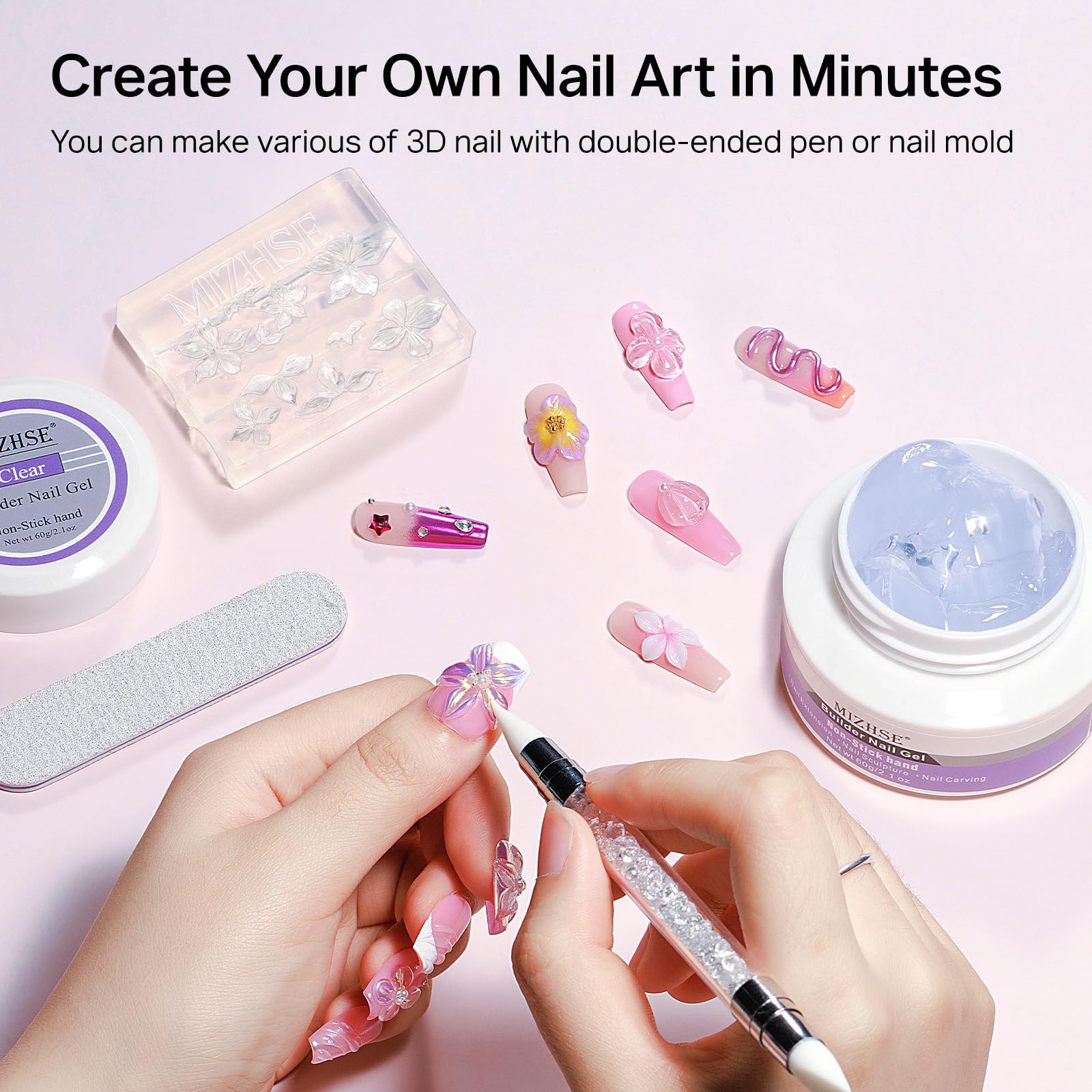 MIZHSE formas de uñas 36 unidades para modelado preciso.