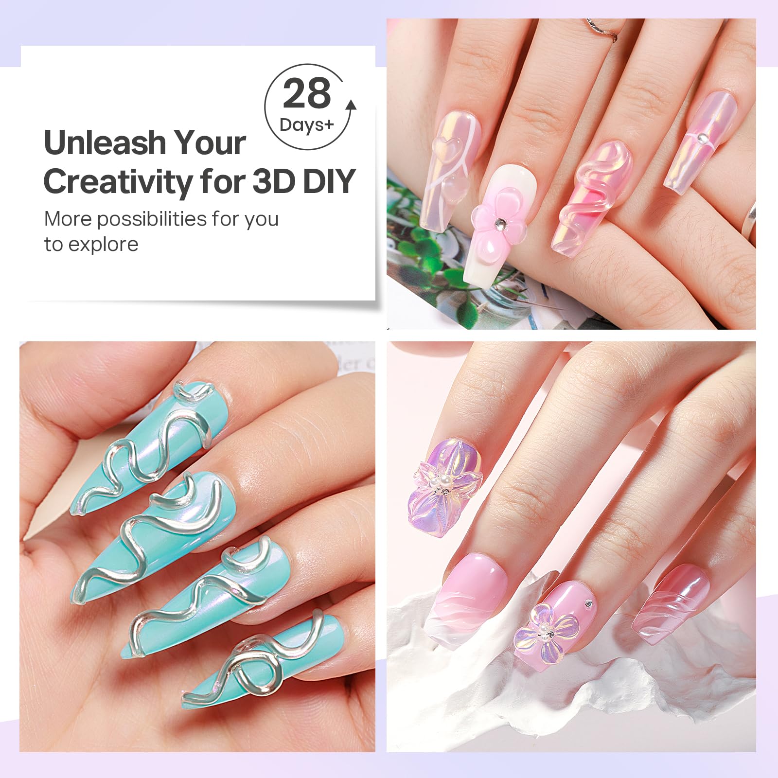 MIZHSE gel-builder tacto suave para modelar uñas Paso a Paso.