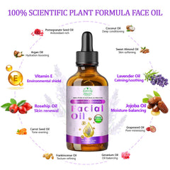 MMPANG Aceite Facial Orgánico: mezcla de 12 aceites vegetales para nutrición.