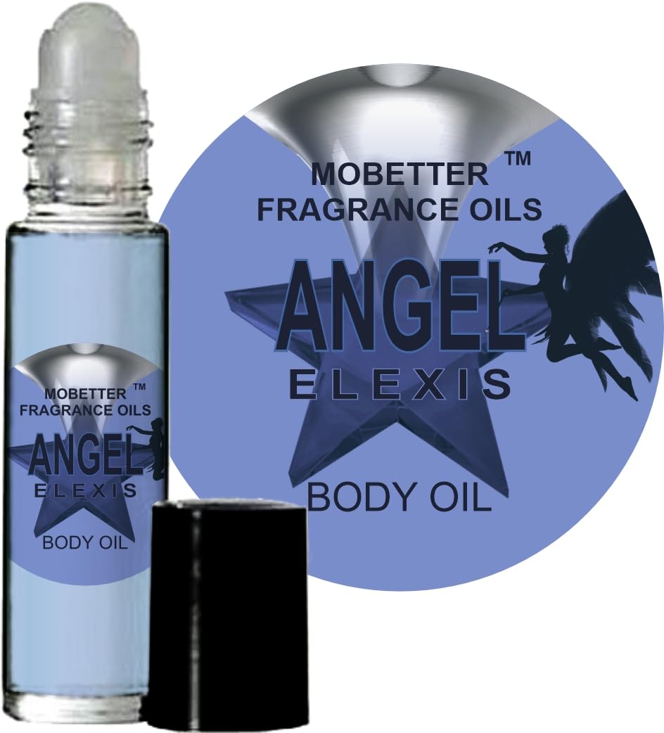 Angel Elexis de MOBETTER, aceite corporal en botella, aroma suave para el día