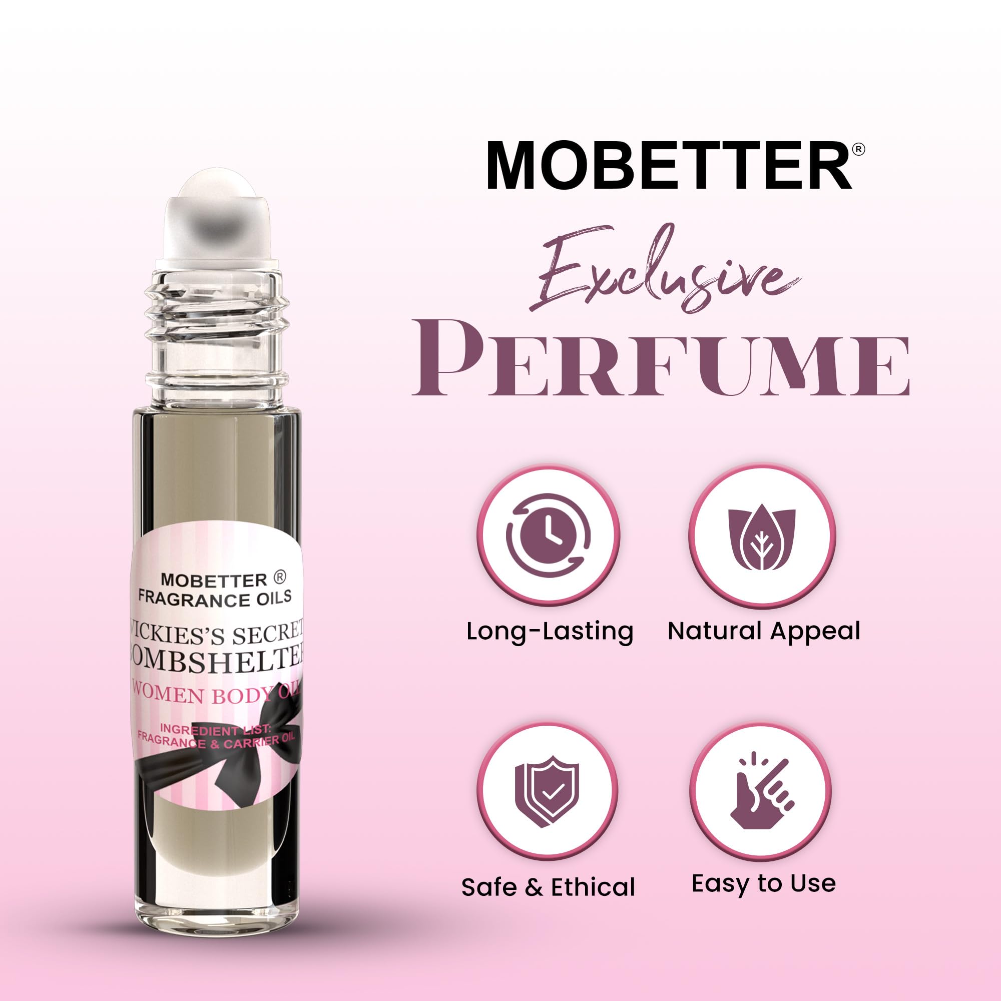 MOBETTER FRAGRANCE OILS: aceite corporal 100% puro sin alcohol para uso diario.