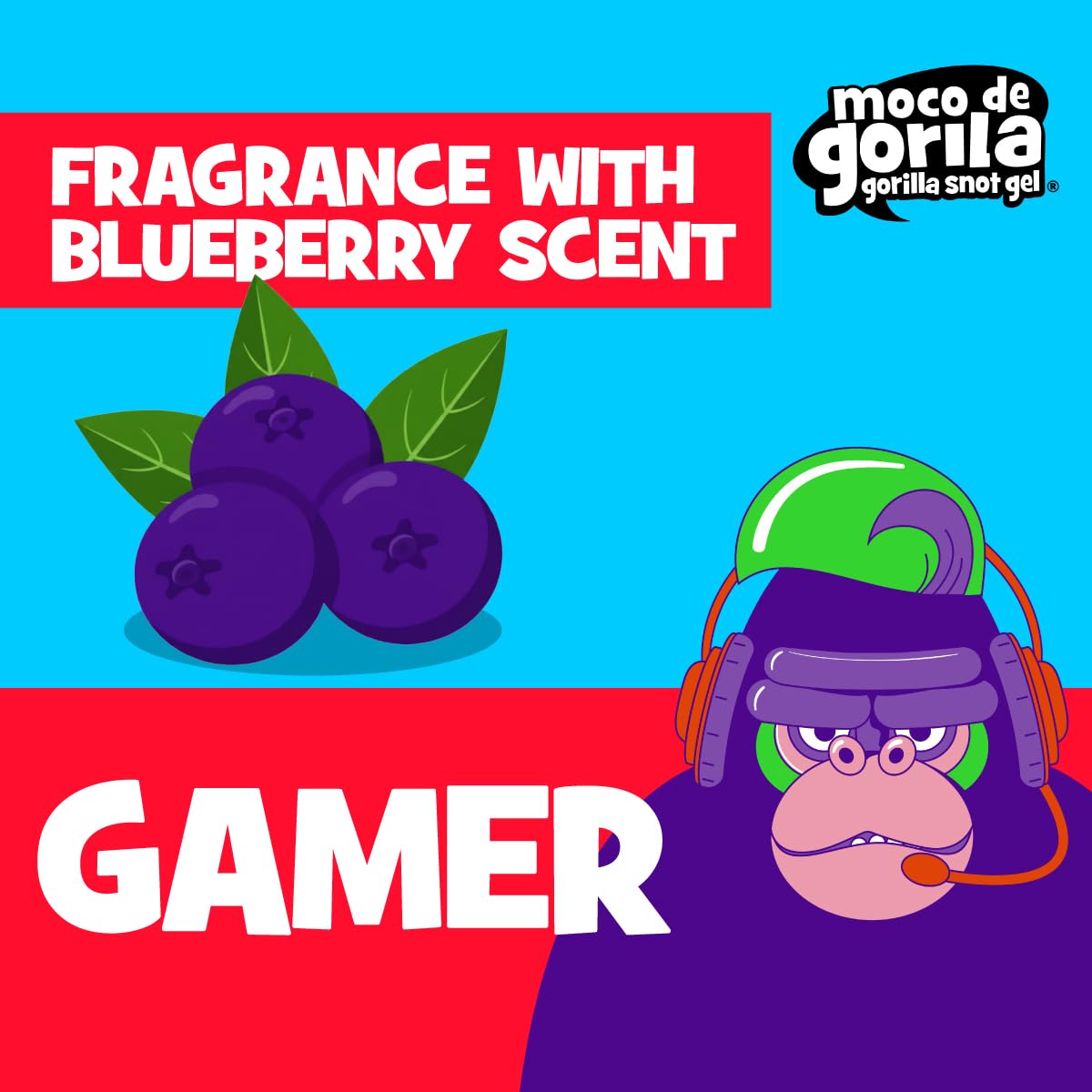 Moco de Gorila Gamer con aroma frutal mejora la experiencia de peinado