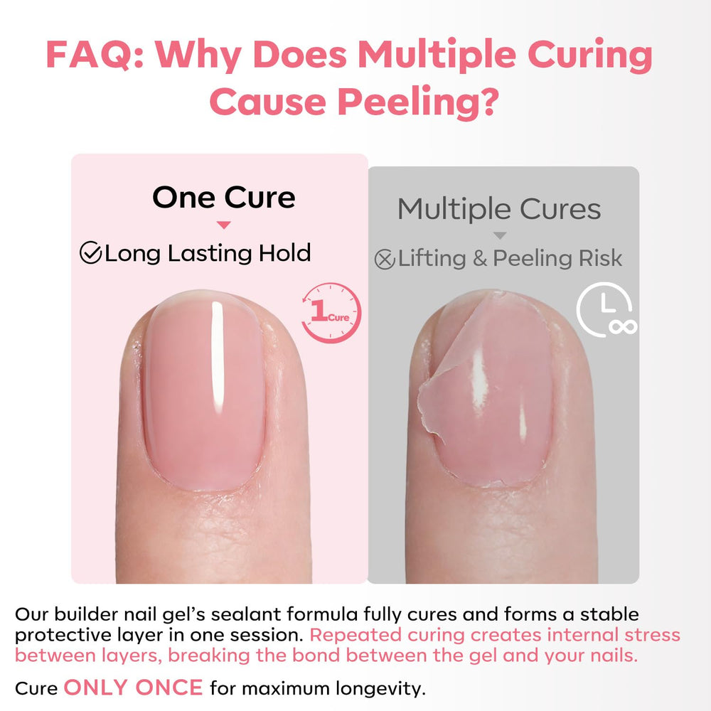 Modelones Builder Nail Gel permite extender uñas con mayor longitud para un look personalizado.