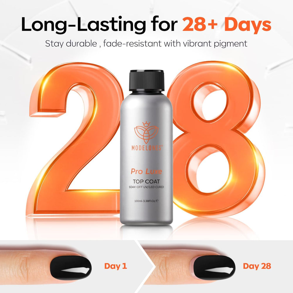 Modelones capa superior de gel dura hasta 28 días