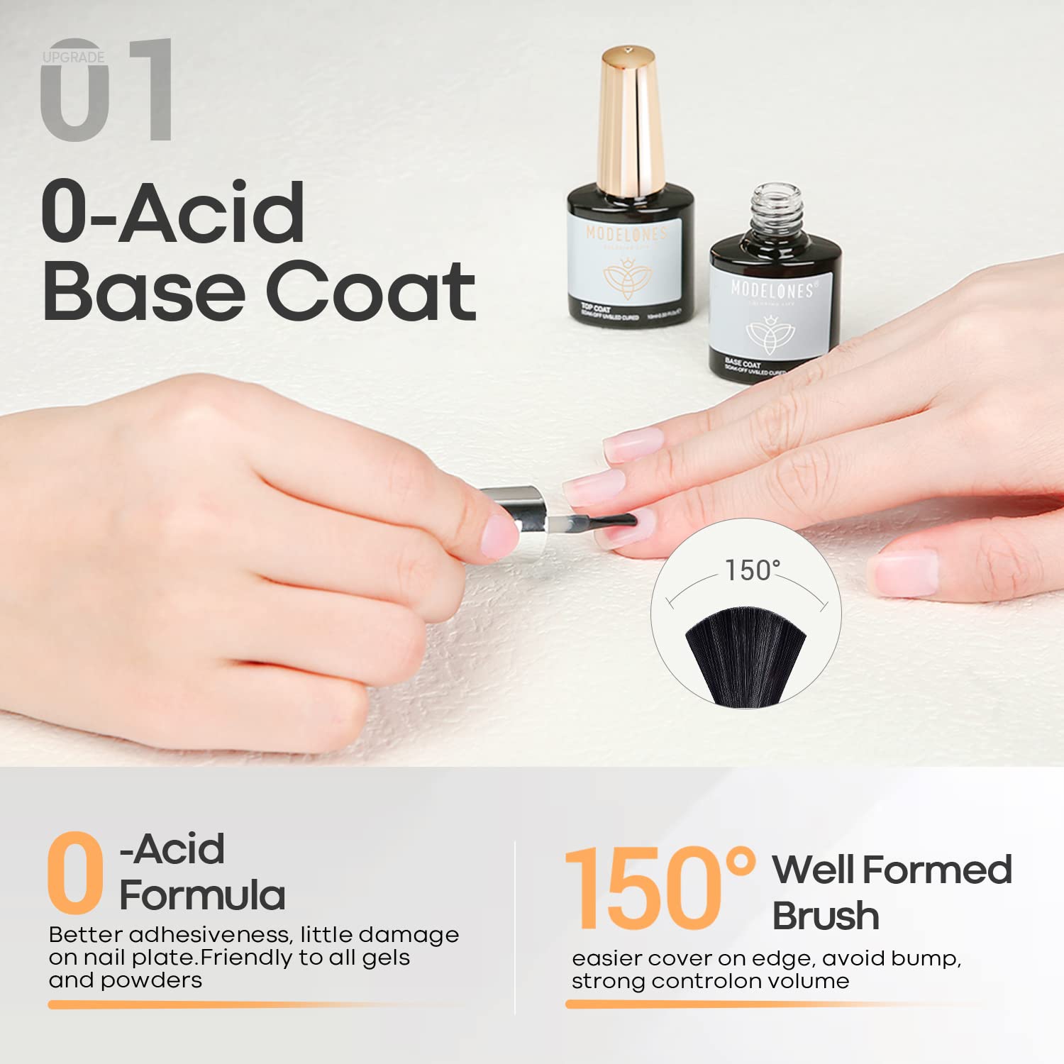 Modelones envase-base-10ml: base en formato práctico para aplicar en casa.