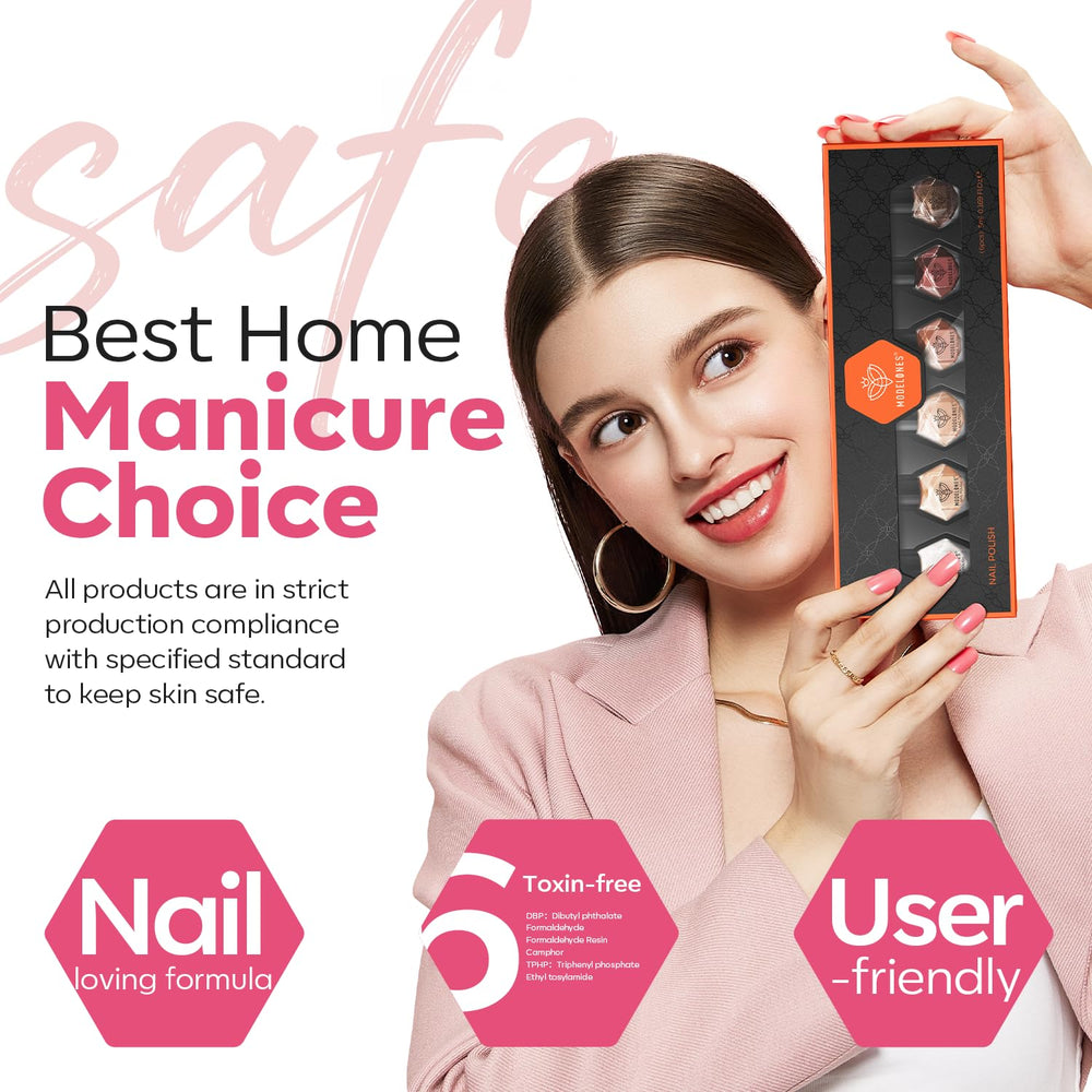 Modelones esmalte arte uñas en casa, perfecto para DIY.