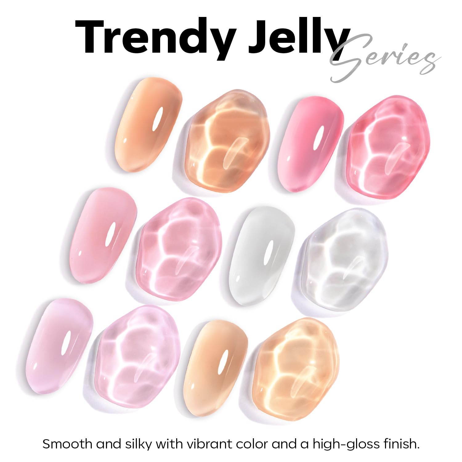 Modelones esmalte gel blanco lechoso tono neutro para uñas naturales