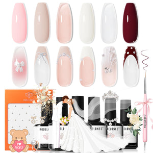 Modelones esmalte gel tonos piel neutro para un acabado suave y natural