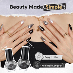Esmalte Modelones purpurina magnético ojo-de-gato para un acabado dinámico.