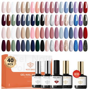 Modelones esmaltes gel 36 colores para uñas con acabado vibrante y duradero.