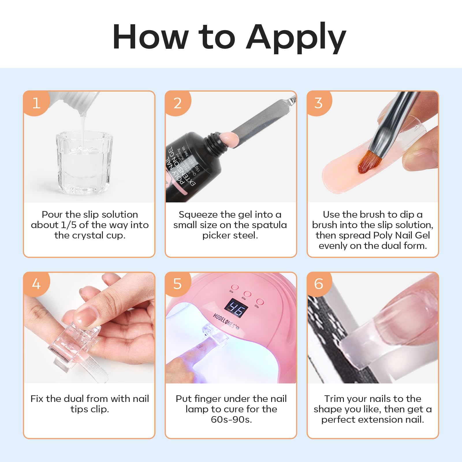 Modelones formas uñas ABS duraderas y reutilizables para diseños prolijos.