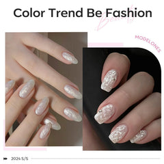 duración de 28 días con brillo continuo en uñas con modelones glitter gel nail polish