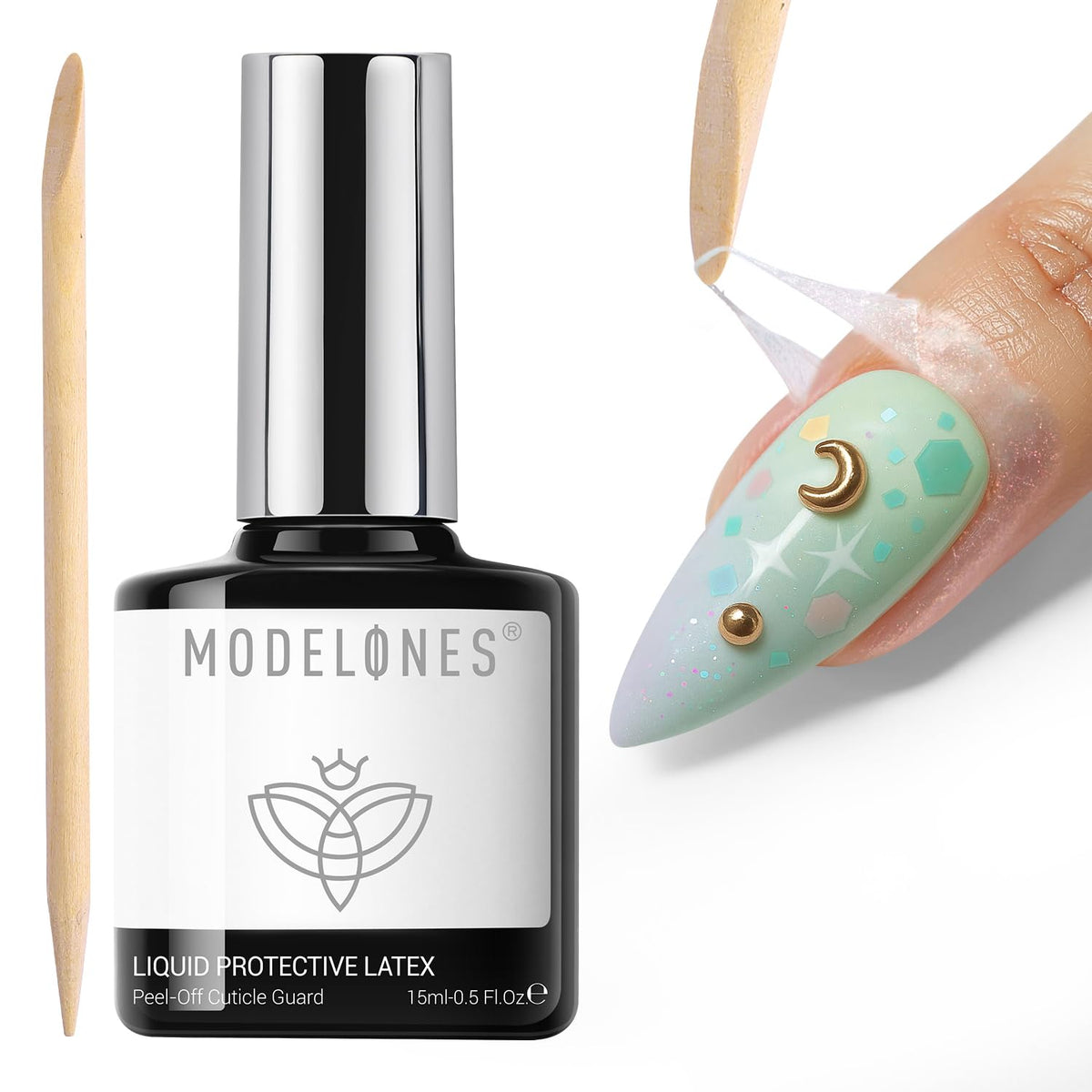 Modelones látex para uñas: aplicación precisa y limpia