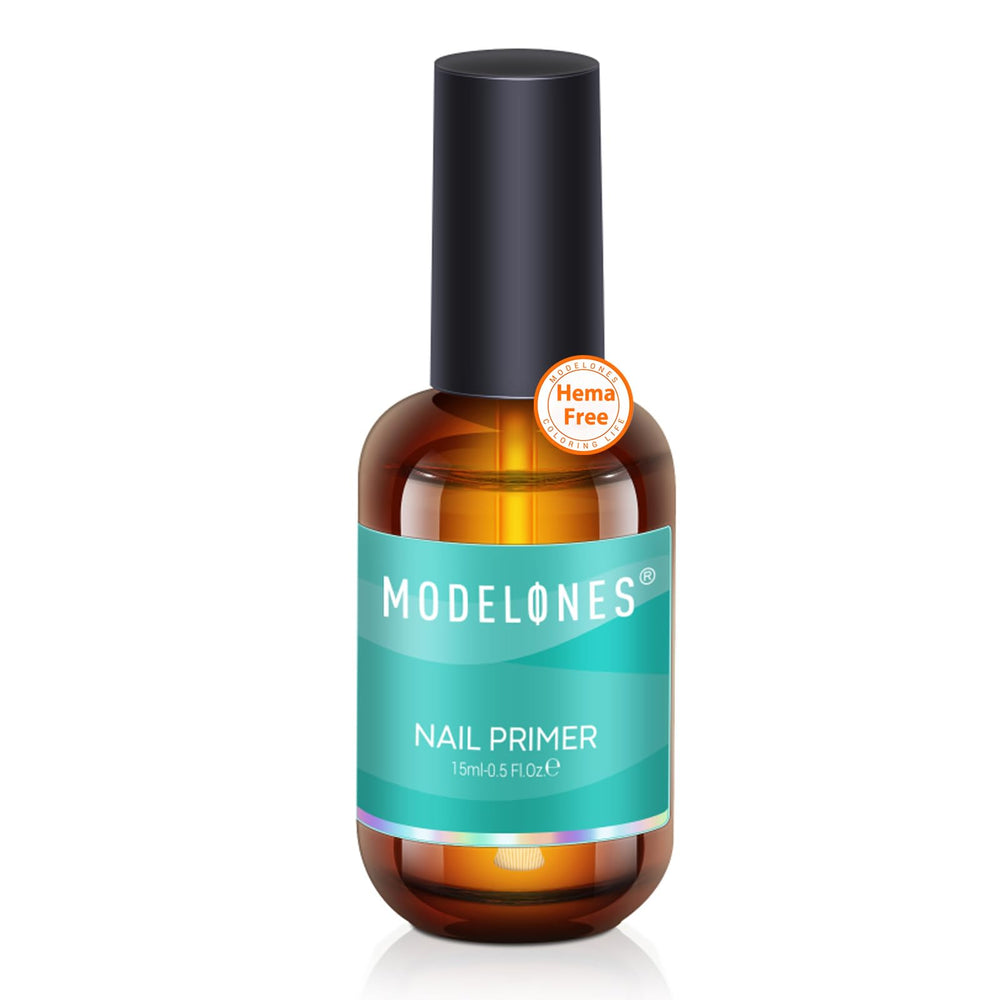 Primer de uñas MODELONES, botella de 15 ml, mejora la adhesión sin ácido para uñas de gel.