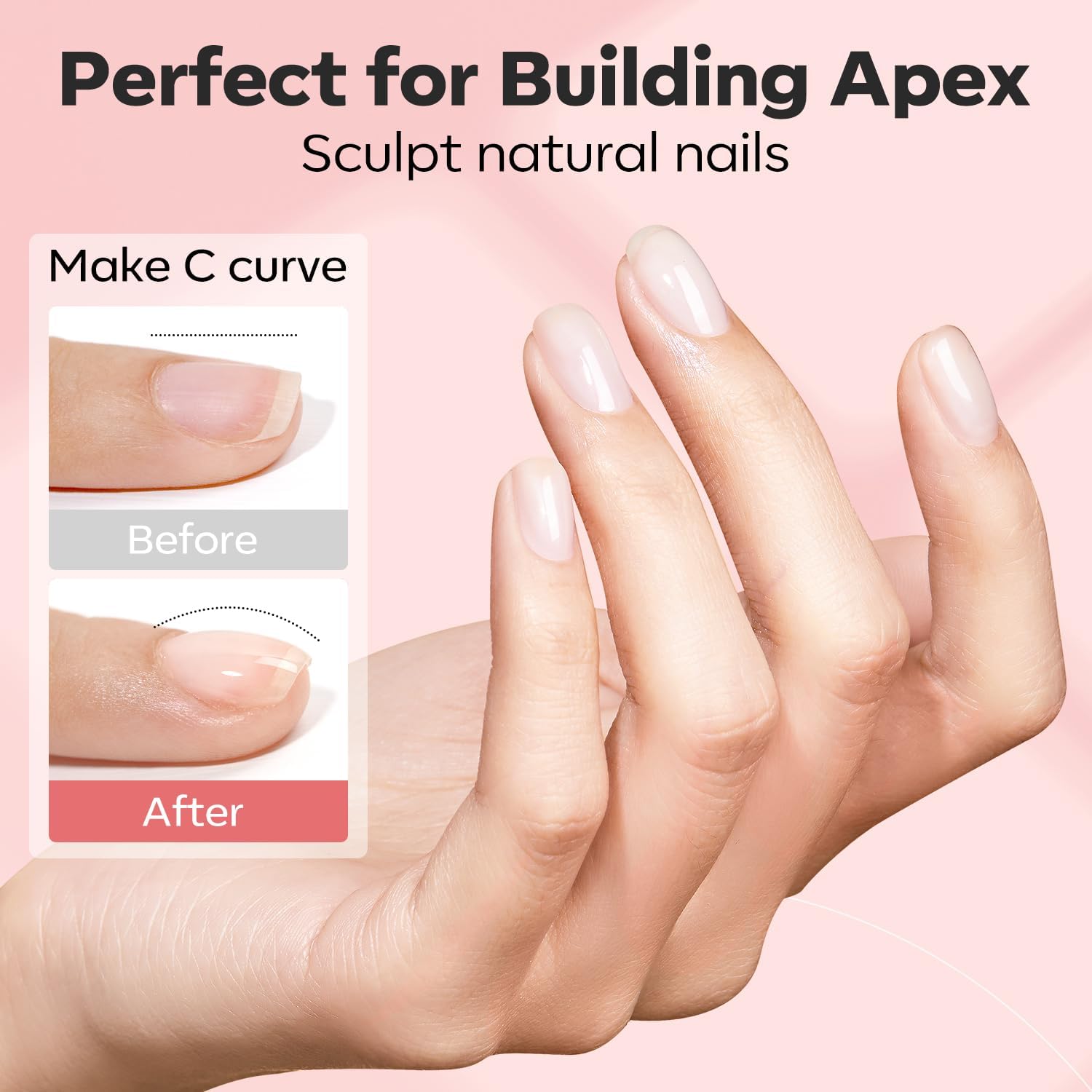 Modelones primer sin ácido mejora adherencia entre uñas y gel builder.