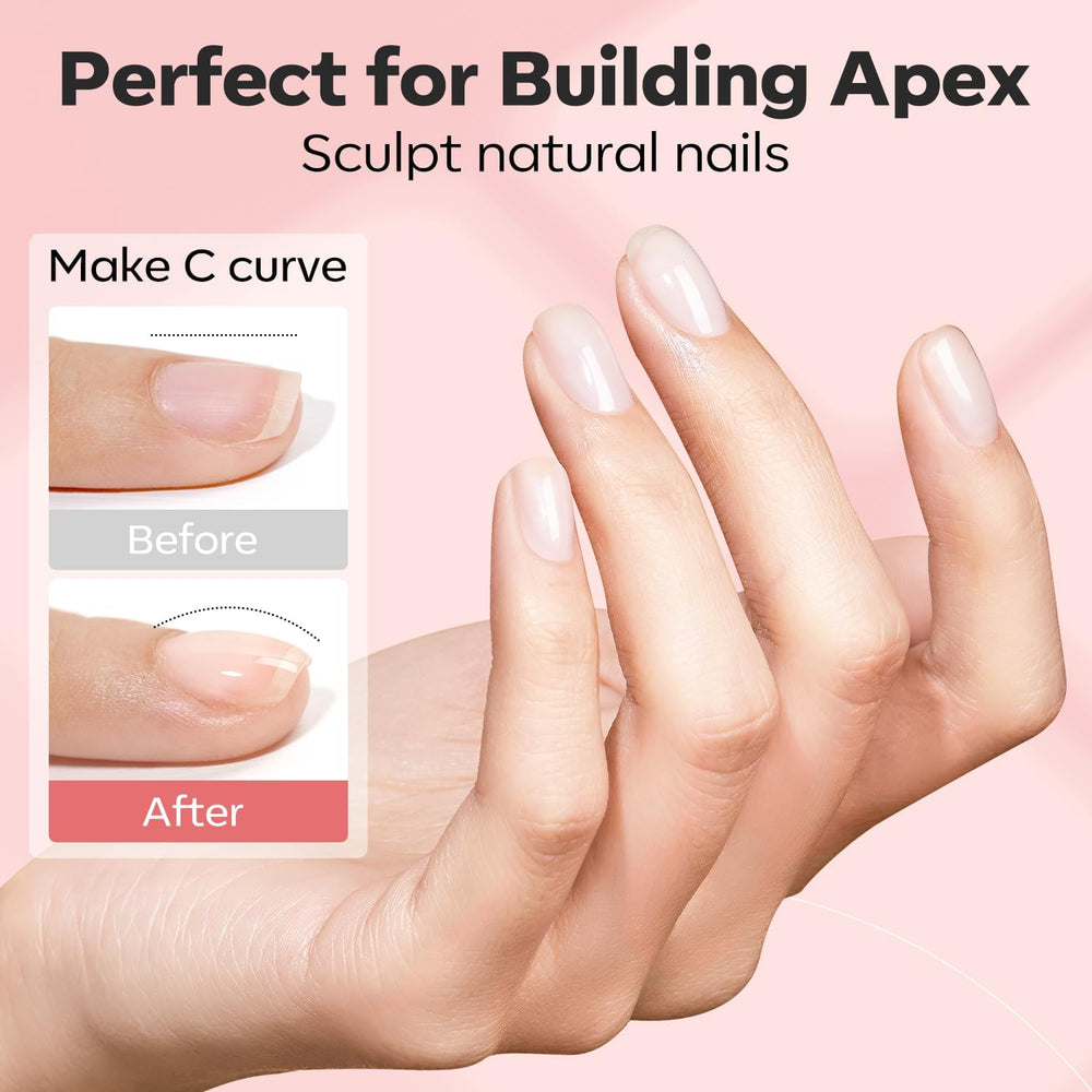 Modelones primer sin ácido mejora adherencia entre uñas y gel builder.