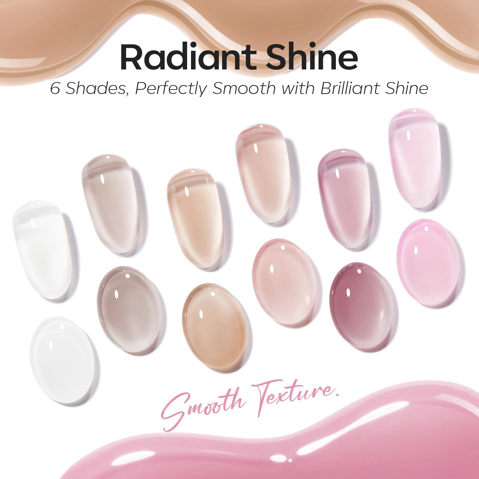 Modelones resina natural para una manicura con acabado resistente.