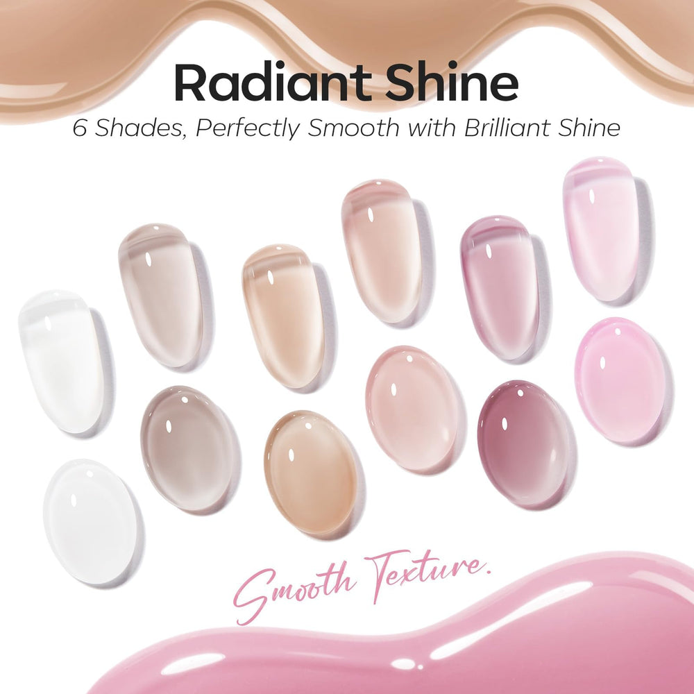 Modelones resina natural para una manicura con acabado resistente.