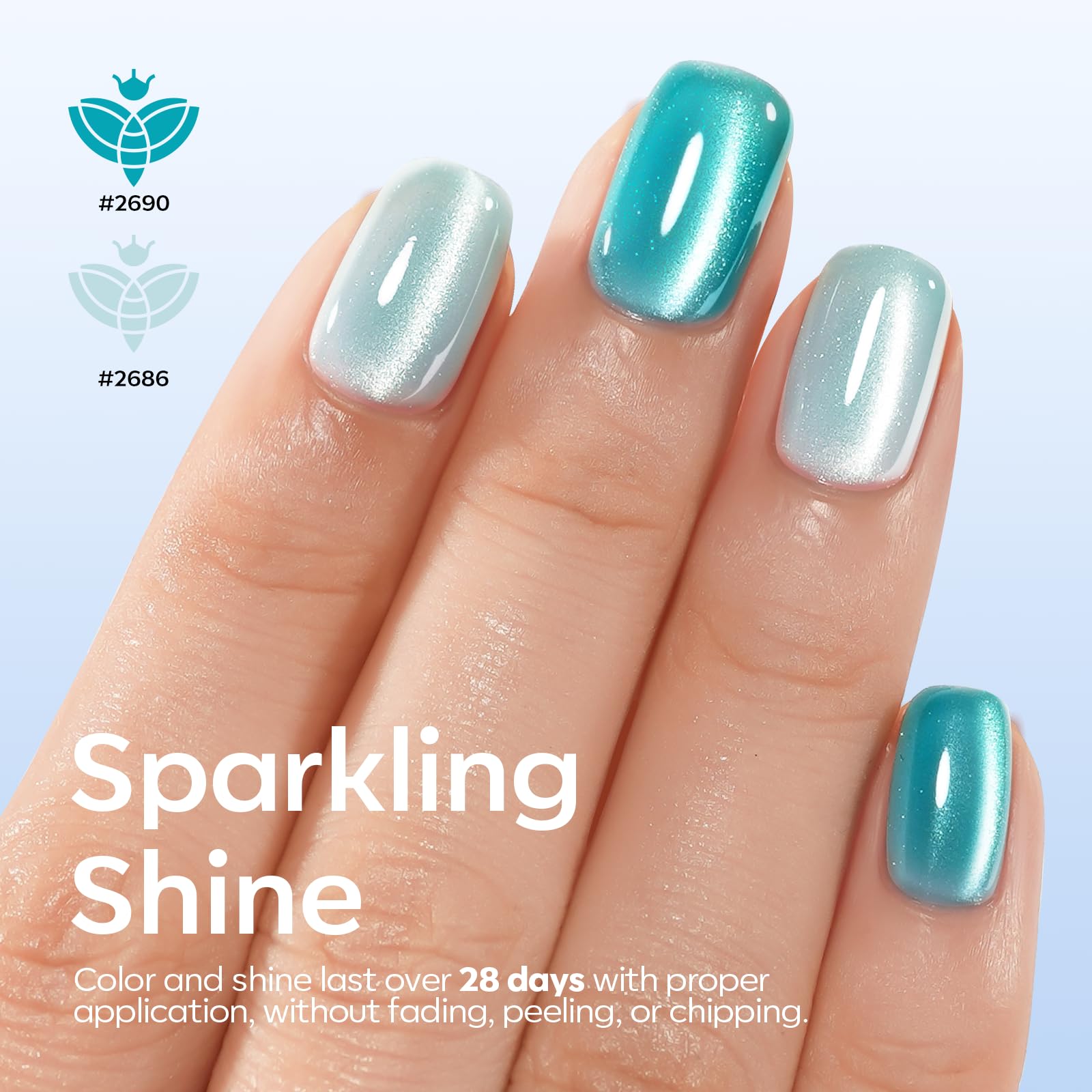 Modelones set esmalte gel 6 colores para manicura creativa.