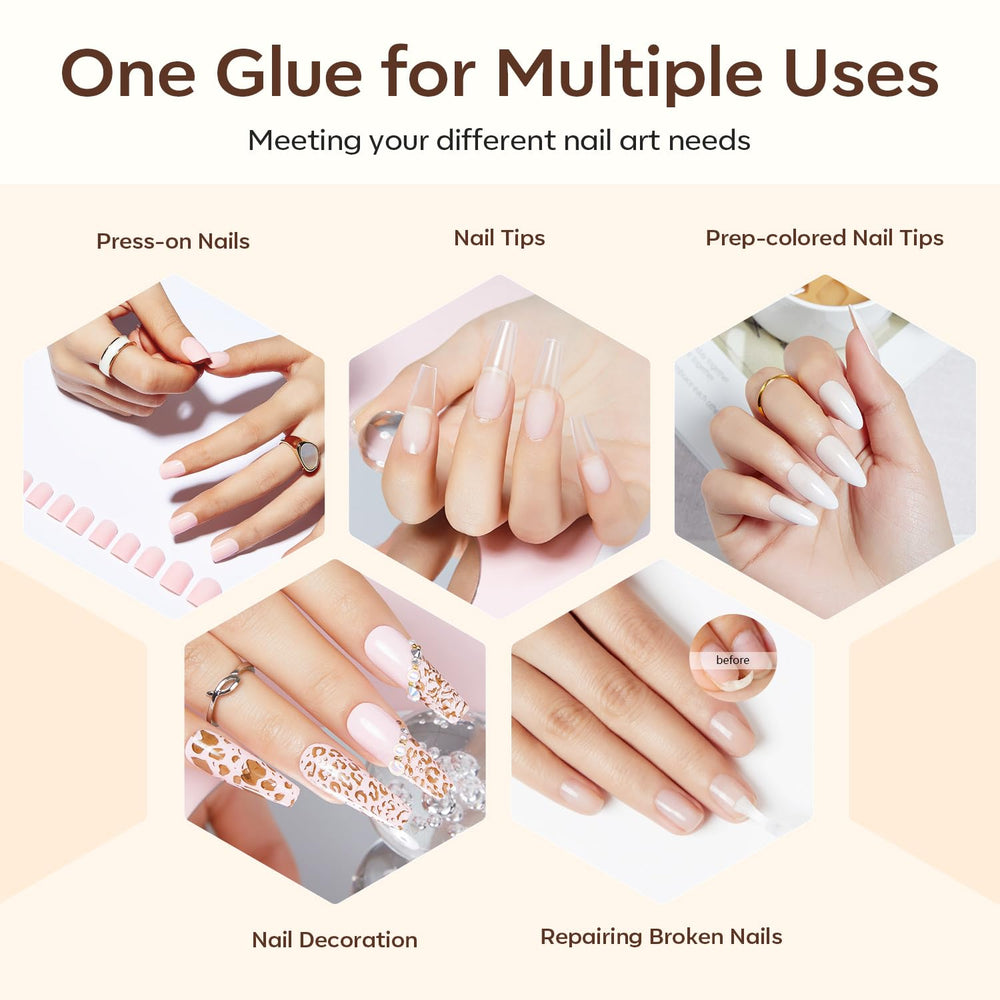 Modelones sin necesidad de lámpara, uso cómodo para manicura.
