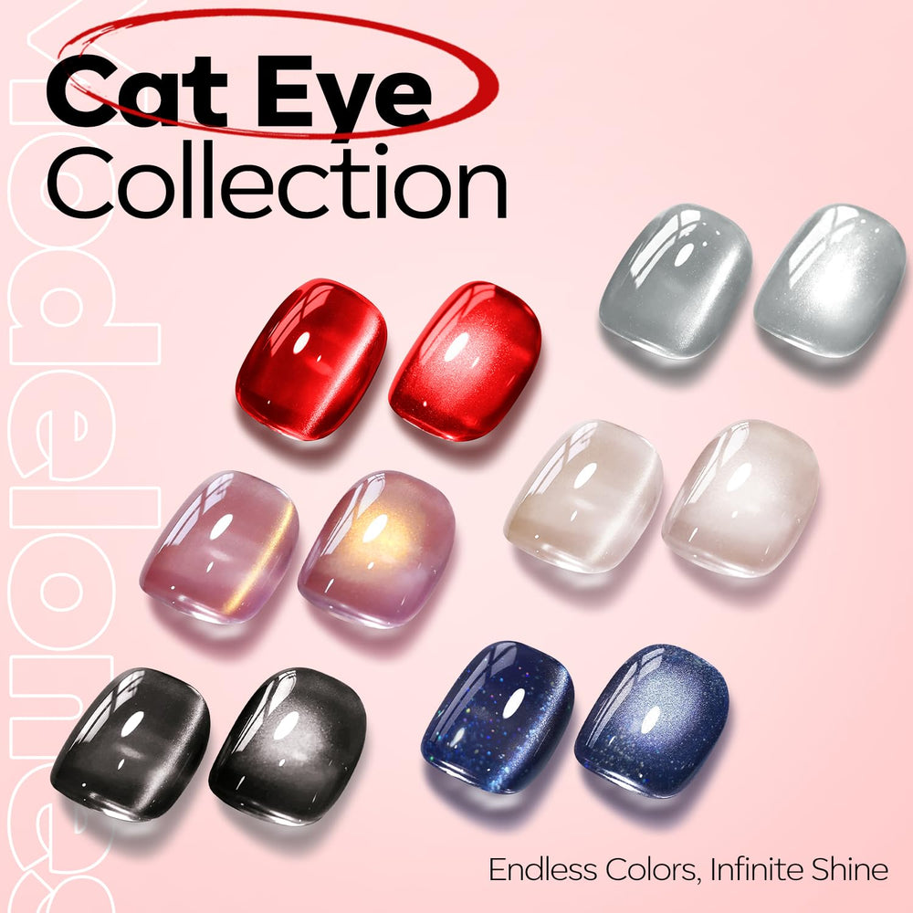 Modelones gel translucidido rojo para un look jelly suave.