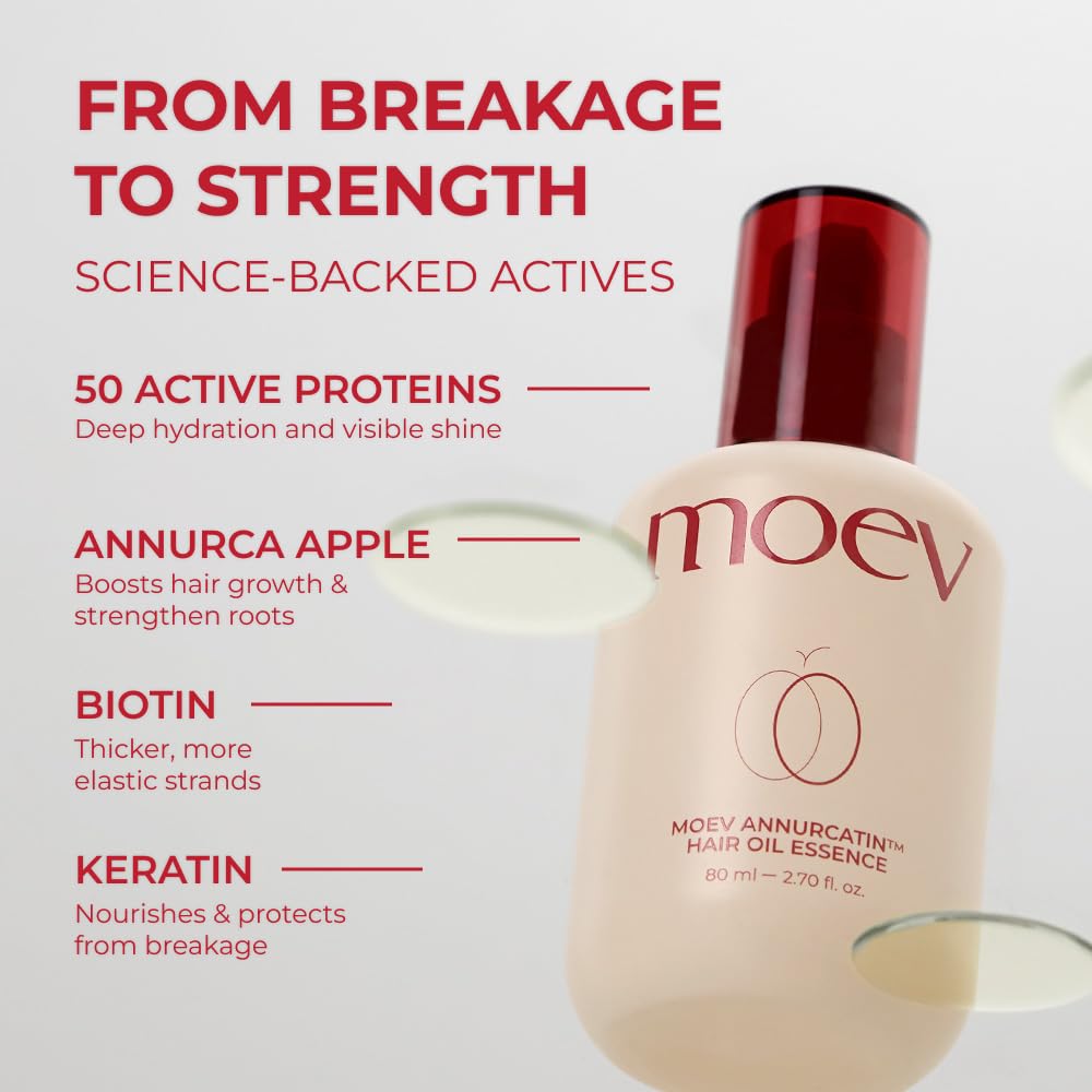 MOEV Annurcatin: nueve aceites naturales para nutrición y suavidad instantánea.