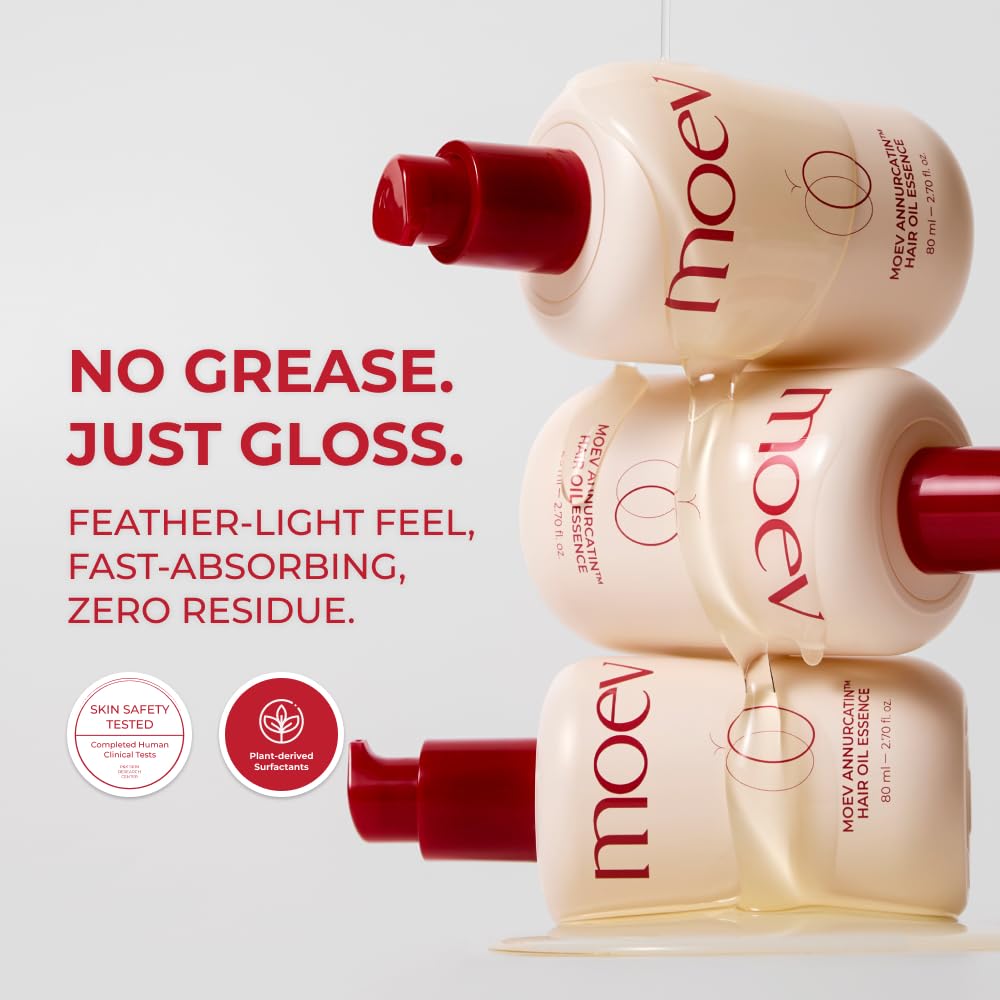 MOEV Annurcatin: aplicación diaria suave para cabello seco y dañado.