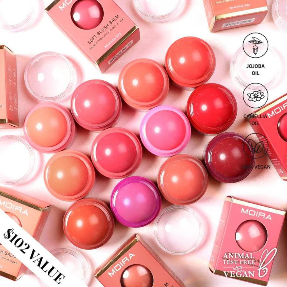 Moira Bálsamo de Rubor Suave 012 Talk 2 Me, tono 012 para piel clara a media