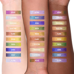 Moira Supernova Delineador en Gel multicolor Buzz: aspecto luminoso con brillo cambiante para todos los días.