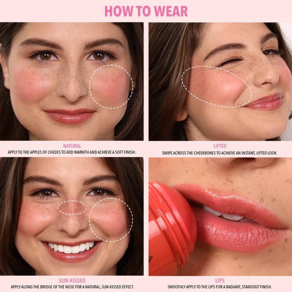 Mejillas rosadas y sutiles con Moira Soft Blush Balm Love Core