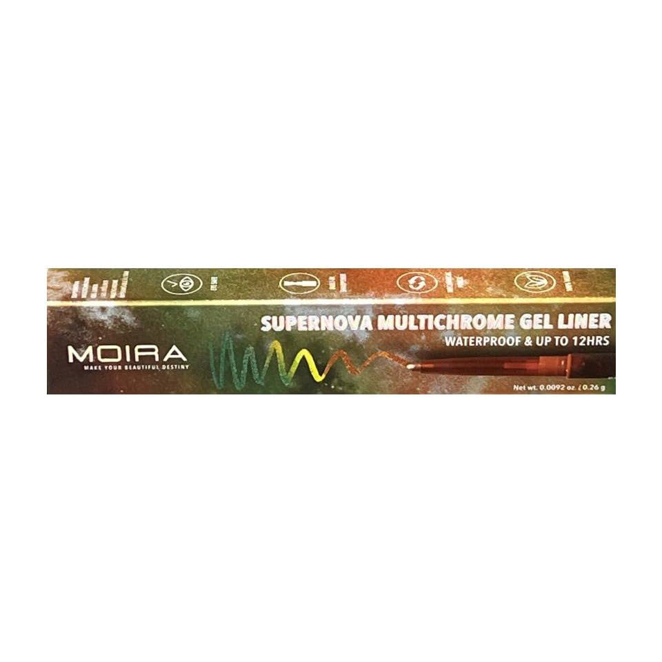 Moira Supernova delineador gel 005 Flare, delineado multicolor y duradero.