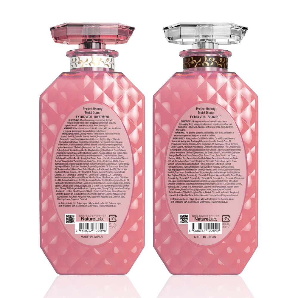 Moist Diane brillo natural en cabello tras uso regular.