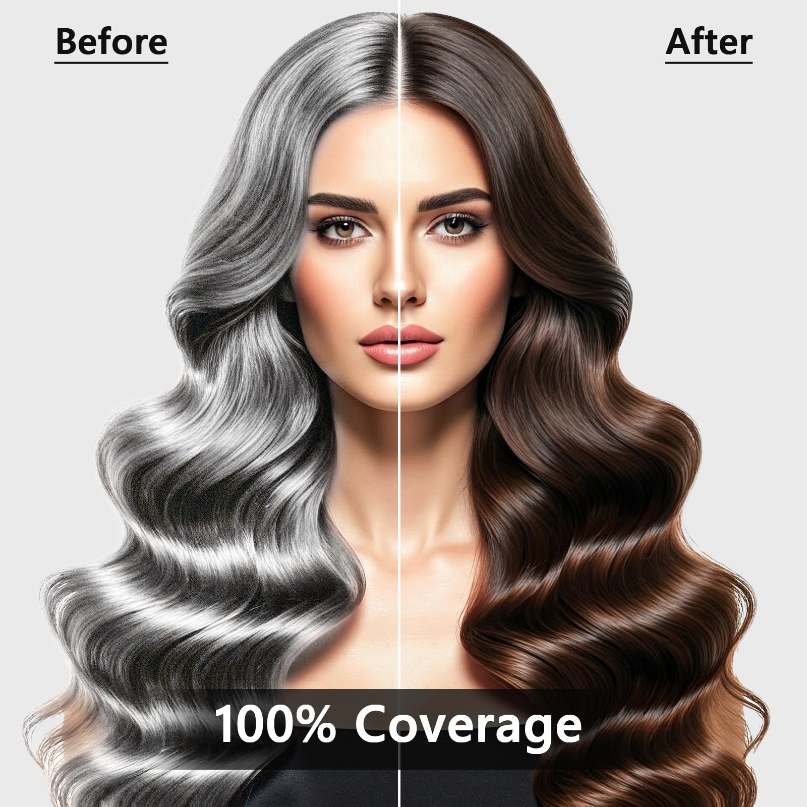 Mokasakiso shampoo tintado 3-en-1: color, limpieza y acondicionamiento.