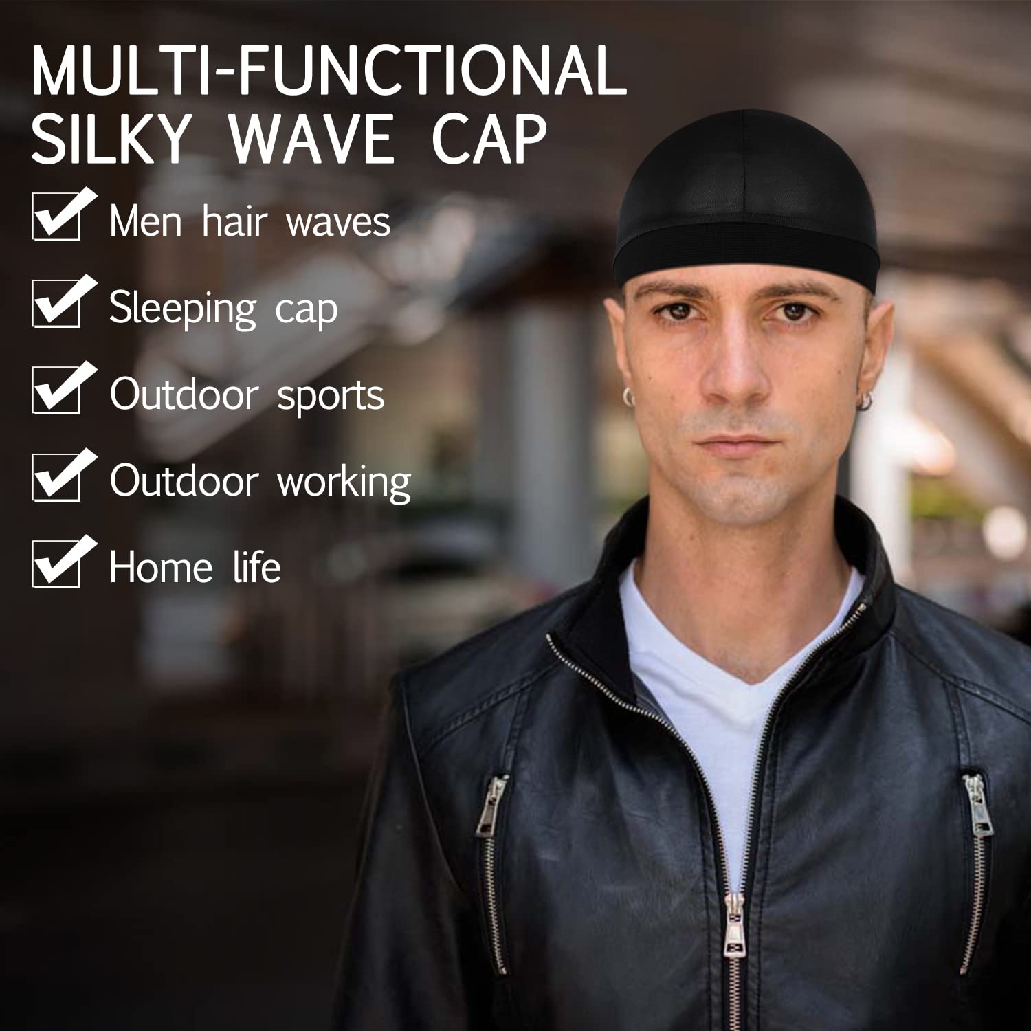 Textura suave del durag Molain, ideal para dormir sin irritación.