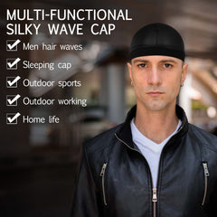 Textura suave del durag Molain, ideal para dormir sin irritación.